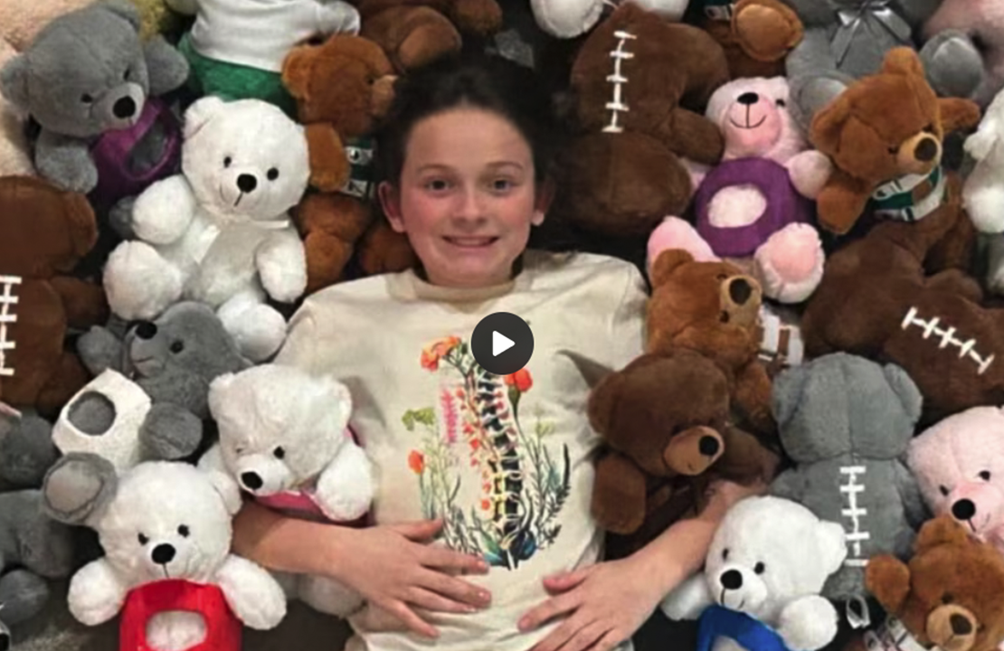 Teen Creates Teddy Bears for Kids with Scoliosis Teen Creates Teddy Bears for Kids with Scoliosis