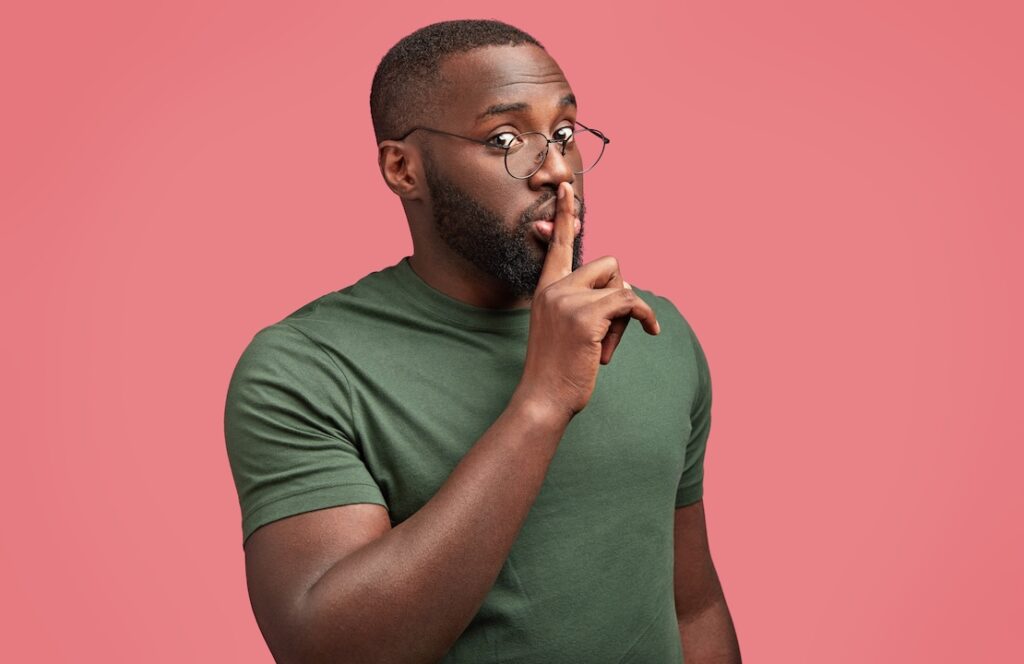 Quiet-hold your tongue